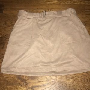 Lilly Rain Faux Suede Mini Skirt